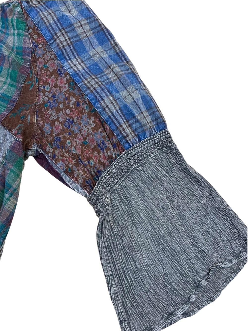 Young Threads Boho Patchwork Style Top - Picture 4 of 6